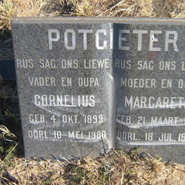 POTGIETER Cornelius 1899-1980 &amp; Margaretha 1896-1984