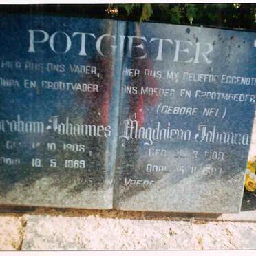 POTGIETER Abraham Johannes 1906-1989 &amp; Magdalena Johanna NEL 1909-1987
