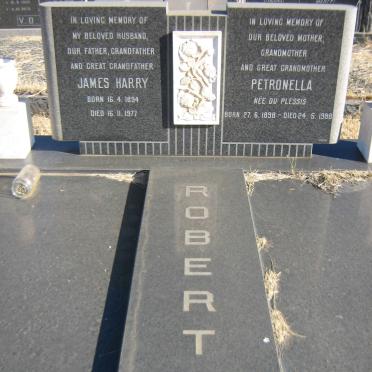 ROBERTS James Harry 1894-1977 &amp; Petronella DU PLESSIS 1898-1988