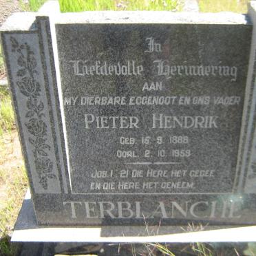 TERBLANCHE Pieter Hendrik 1888-1959