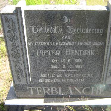 TERBLANCHE Pieter Hendrik 1888-1959