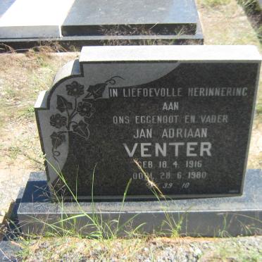 VENTER Jan Adriaan 1916-1980