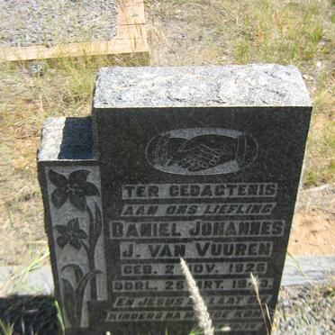 VUUREN Daniel Johannes, J. van 1926-1943