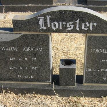 VORSTER Willem Abraham 1910-1997 &amp; Cornelia Susanna VENTER 1908-1983