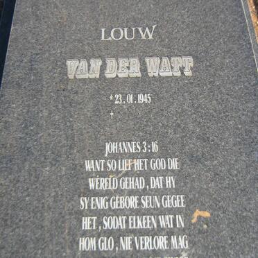 WATT Louw, van der 1945-
