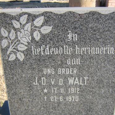 WALT J.D., v.d. 1912-1970