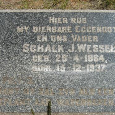 WESSELS Schalk J. 1864-1937