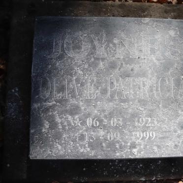 JOYNES Olive Patricia 1923-1999