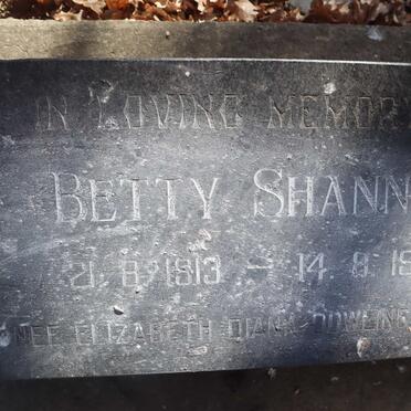 SHANNON Betty 1913-1982