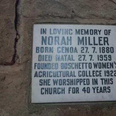 MILLER Norah 1880-1959