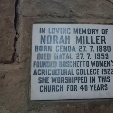 MILLER Norah 1880-1959
