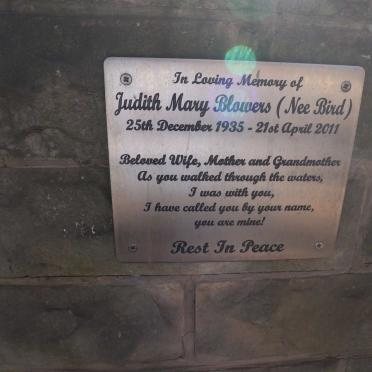 BLOWERS Judith Mary nee BIRD 1935-2011