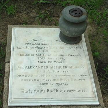 MURRAY John William Wain -1918 :: MURRAY Alexander Methuen -1918