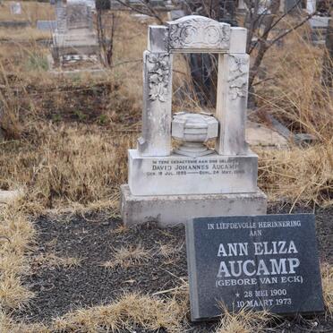 AUCAMP David Johannes 1895-1948 &amp; Ann Eliza VAN ECK 1900-1973