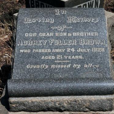 BROWN Albert Edwin -1934 &amp; Janet Patty -1942 :: BROWN Aubrey Fuller -1928