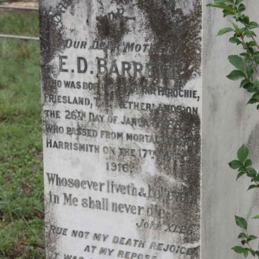 BARRETT E.D. 1887-1916