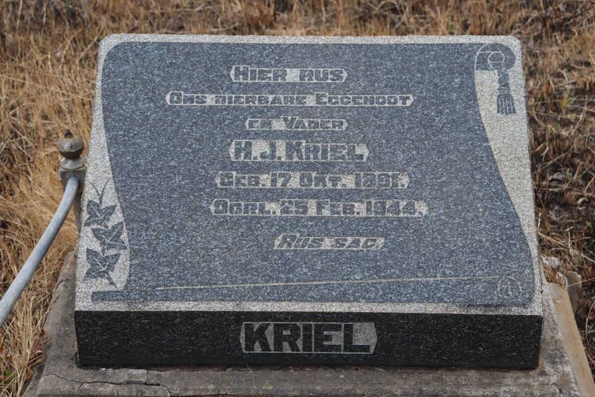 KRIEL H.J. 1891-1944