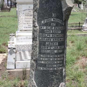 KROGMAN Adolph Heinrich Johann 1909-1933