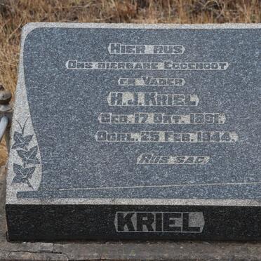 KRIEL H.J. 1891-1944