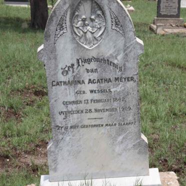 MEYER Catharina Agatha nee WESSELS 1862-1909