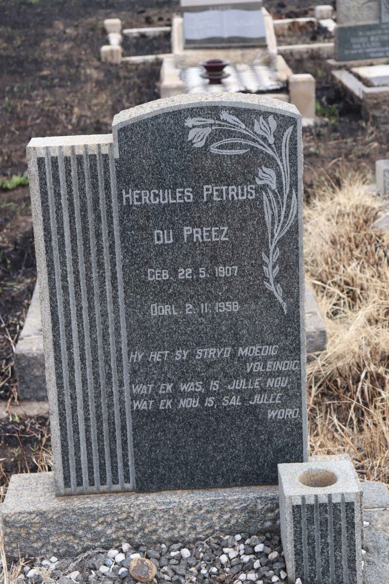 PREEZ Hercules Petrus, du 1907-1958