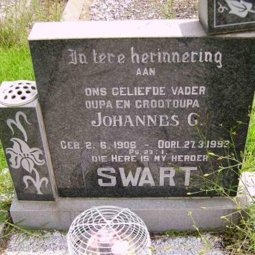 SWART Johannes G. 1906-1993