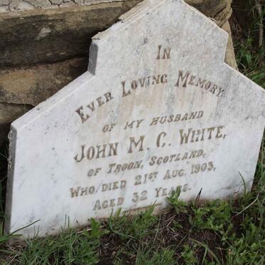 WHITE John M.C. -1903