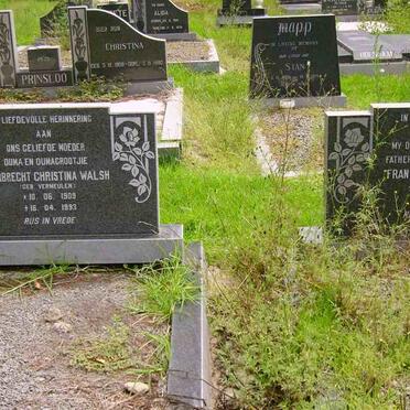 WALSH Frank Edgar 1897-1973 &amp; Gerbrecht Christina VERMEULEN 1909-1993