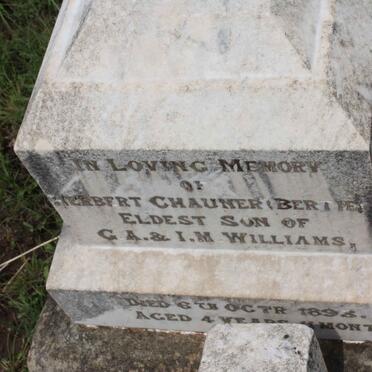 WILLIAMS Herbert Chauner -1893