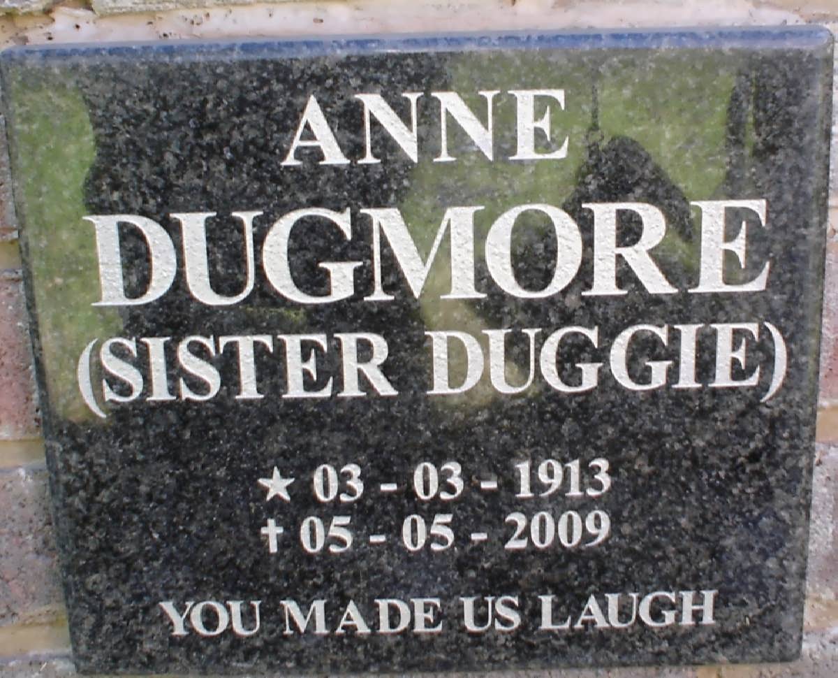 DUGMORE Anne 1913-2009