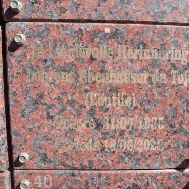 TOIT Lourens Ebenhaeser, du 1935-2022