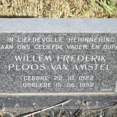 AMSTEL Willem Frederik, Ploos van 1922-1992