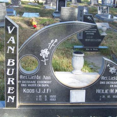 BUREN J.J.F., van 1920-1993 &amp; H.M.M. 1932-