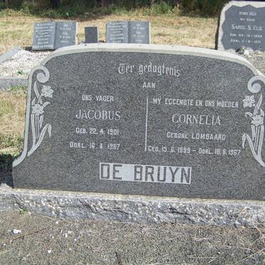 BRUYN Jacobus, de 1901-1987 &amp; Cornelia LOMBAARD 1899-1967