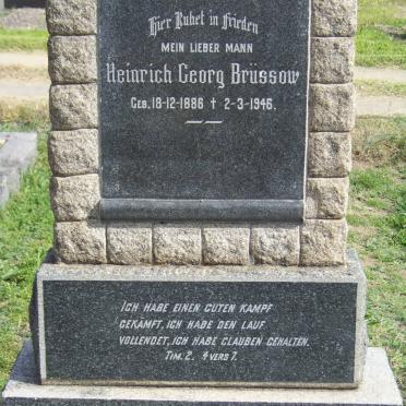 BRUSSOW Heinrich Georg 1886-1946