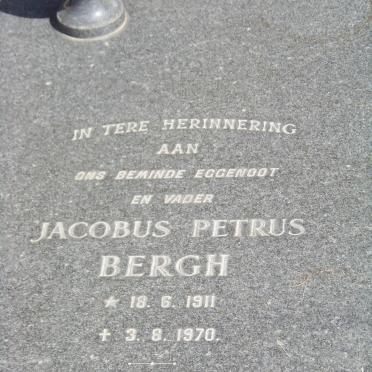 BERGH Jacobus Petrus 1911-1970