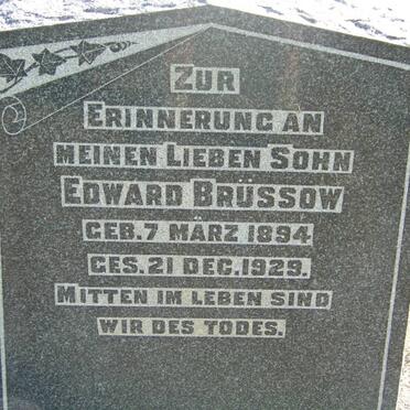 BRUSSOW Edward 1894-1929