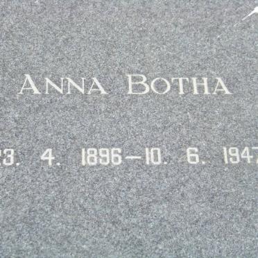 BOTHA Anna 1896-1947