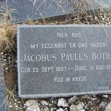 BOTHA Jacobus Paulus 1887-1954