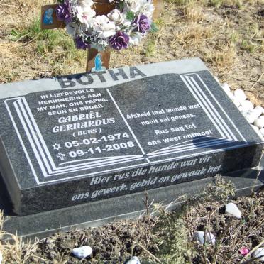 BOTHA Gabriel Gerhardus 1974-2008