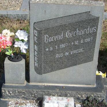 BEER Barend Gerhardus, de 1907-1967