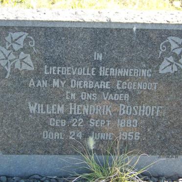 BOSHOFF Willem Hendrik 1883-1956