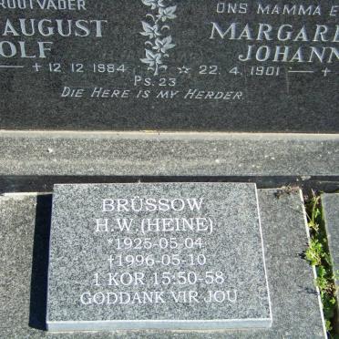 BRUSSOW Albert August Adolf 1895-1984 &amp; Margaretha Johanna 1901-1982 :: BRUSSOW H.W. 1925-1996 _2