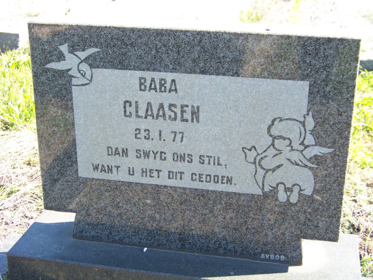 CLAASEN Baba 1977-1977