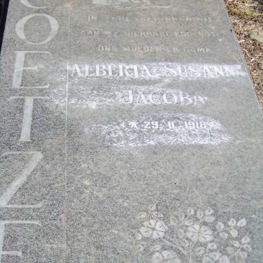 COETZER Alberta Susanna Jacoba 1918-2005