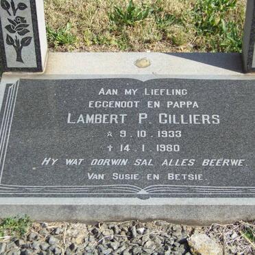 CILLIERS Lambert P. 1933-1980