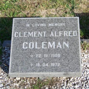 COLEMAN Clement Alfred 1908-1972