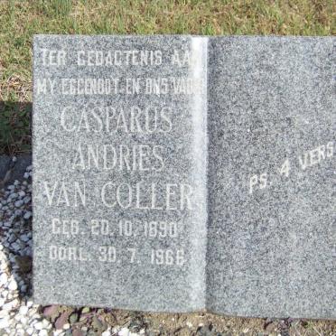 COLLER Casparus Andries, van 1890-1966