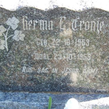CRONJE Herma L. 1953-1953