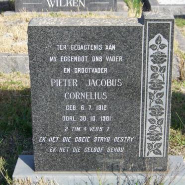 CORNELIUS Pieter Jacobus 1912-1981